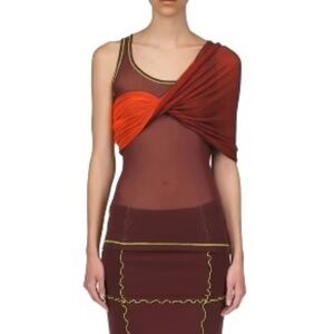 Marina moscone twist tube top